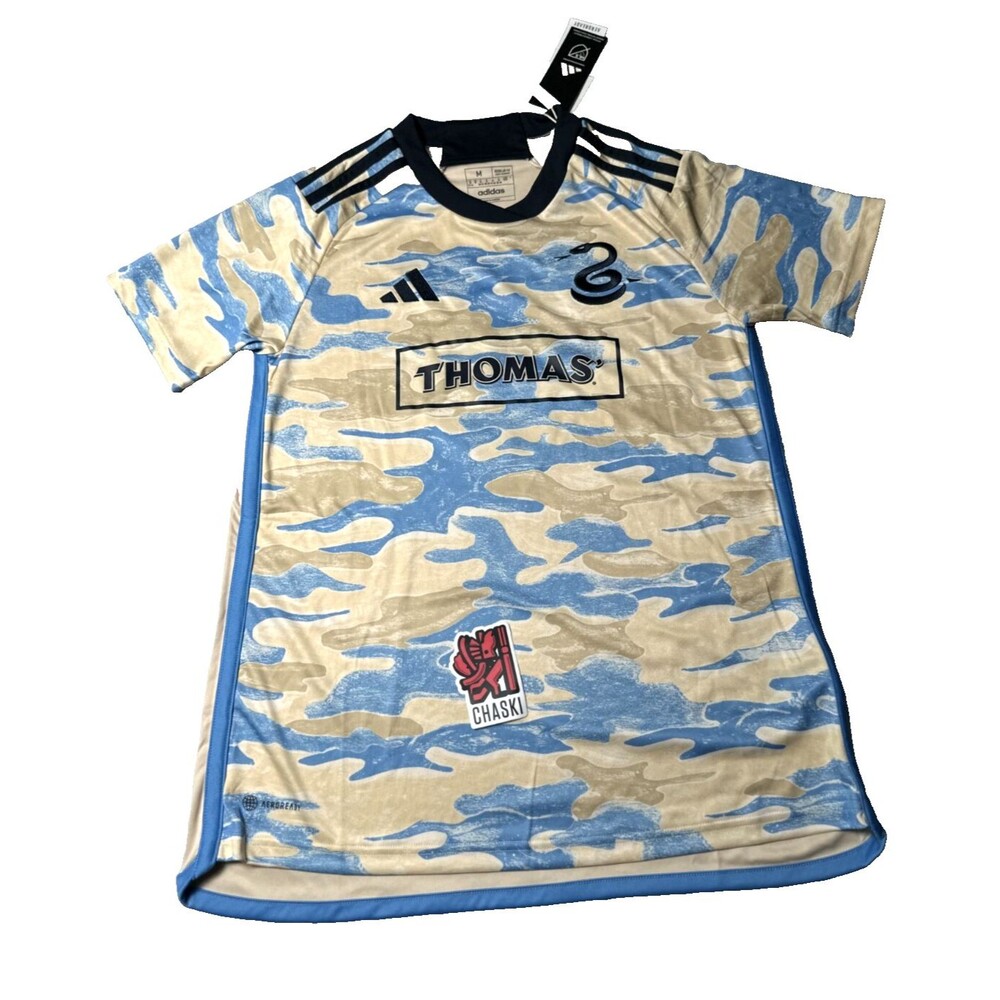 Adidas 23-24 Philadelphia Union MLS Martinez soccer Jersey Women's MED HU1397